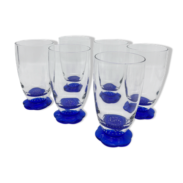 6 murano glass cups