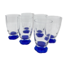 6 murano glass cups