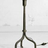 Wrought iron tripod table lamp