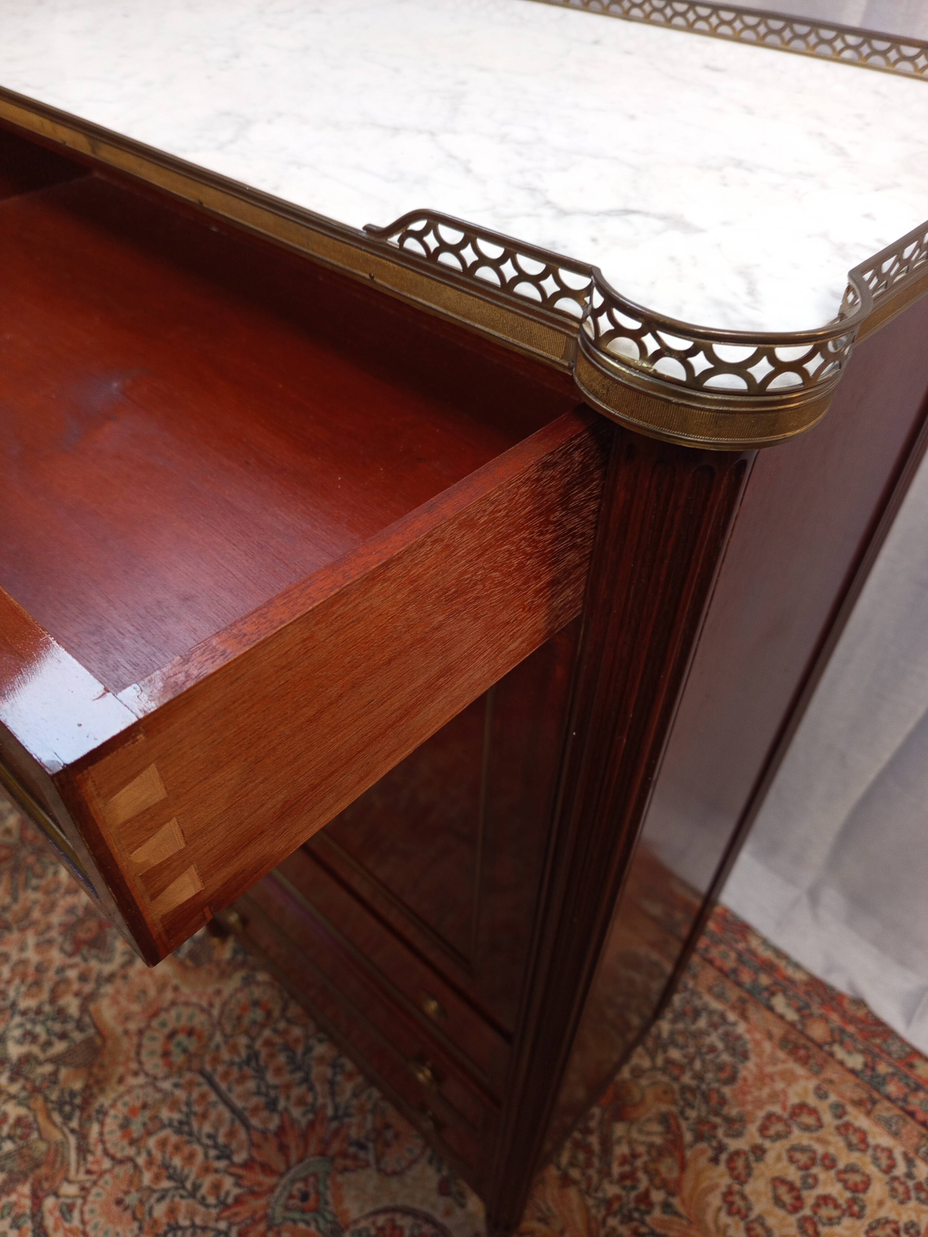 Maurice HIRSH for Maison Jansen Louis XVI style mahogany secretary