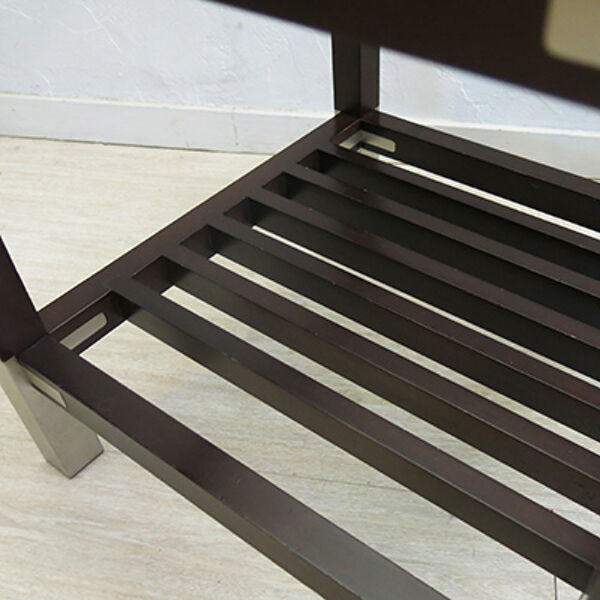 Tables de chevet avec dessus en verre par pierre vandel