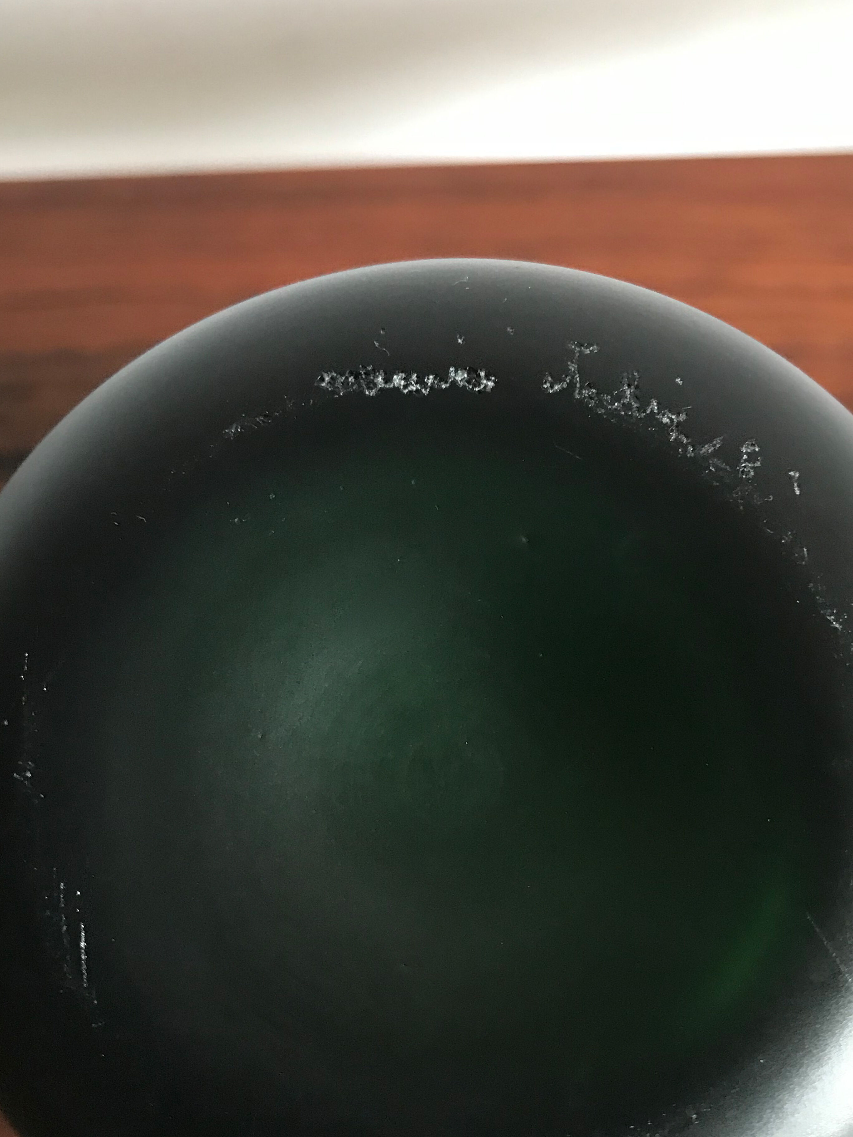 Venini Murano Italian glass bottle "Velati" serie 1981