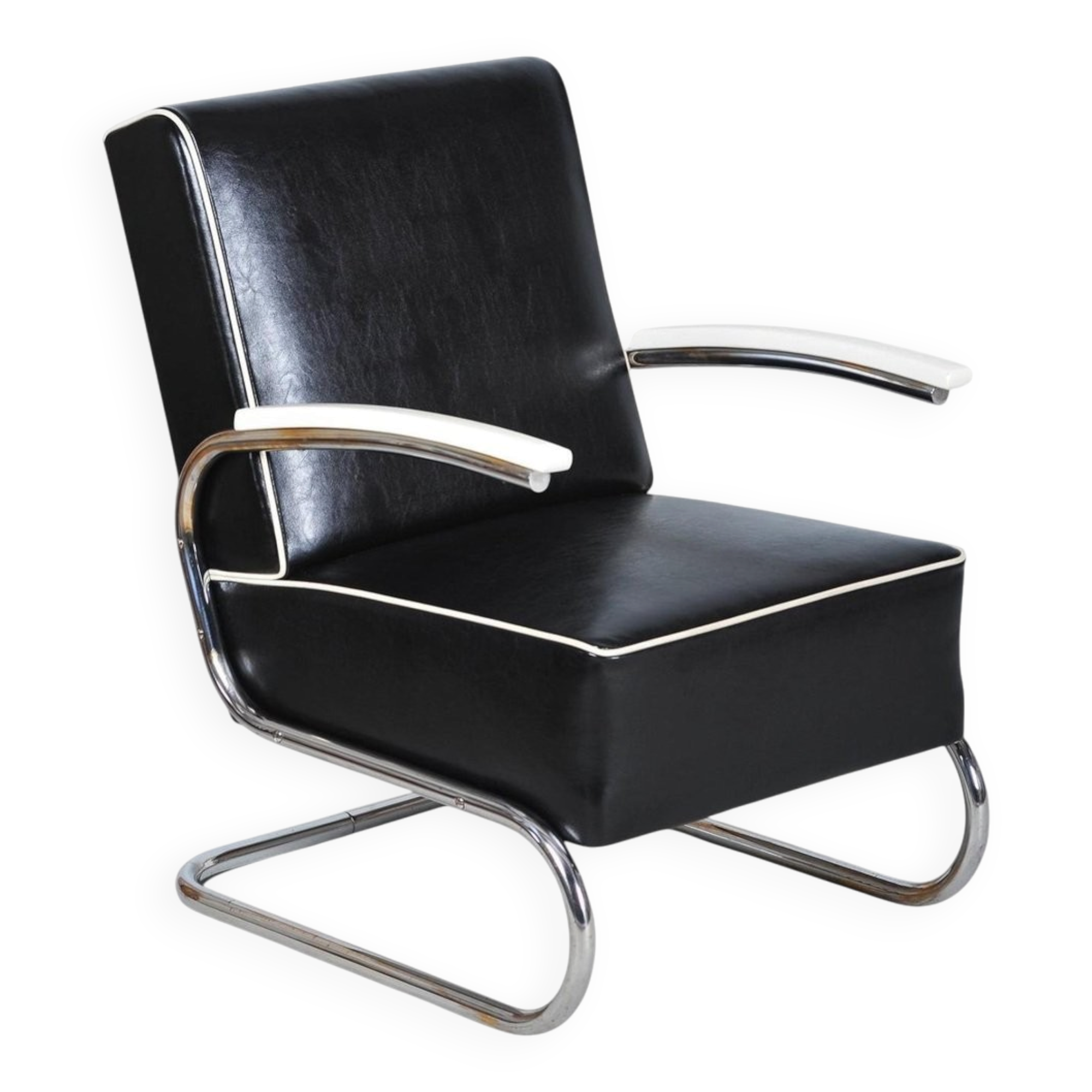 Bauhaus Armchair in Chrome by W. Gispen for Mücke-Melder, Czech, 1930s