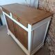 Buffet ancien bois naturel et lin