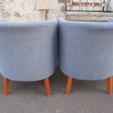 Pair of club style armchairs