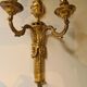 Pair of gilded bronze wall lamps Louis XVI style nineteenth era