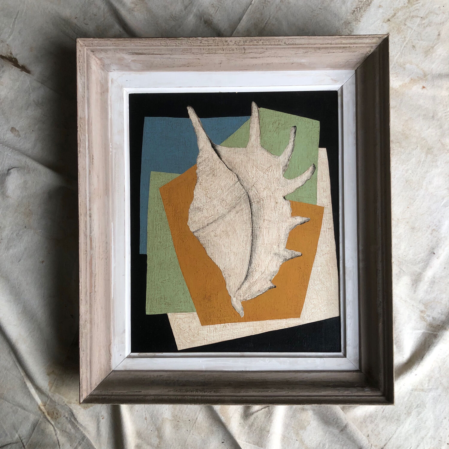 Large painting on panel