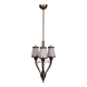 Brass and filigree glass ceiling light, Italian production from the 1940s.