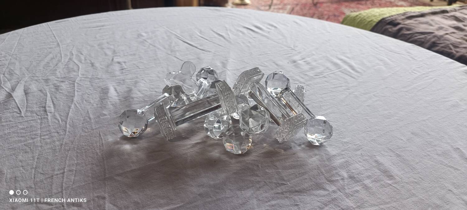 12 French knife rests, Art Nouveau period, 1900s.
