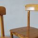4 brutalist pine dining chairs attributed to rainer daumiller for hirtshals savvaerk