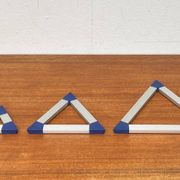 Postmodern triangular trivets by Jorgen Meldgaard for Menu, 1980s, set of 3.