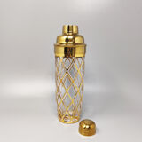 2000s cocktail shaker with 4 glasses by Altuzarra. Made in Usa
