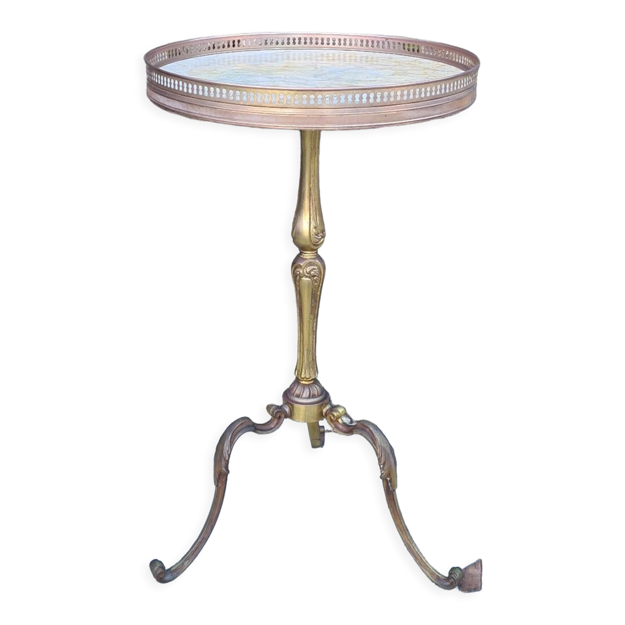 Small gueridon with marble plaque