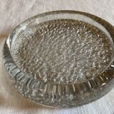 Iittala molded glass candle holder, Finland, 1965, large model