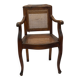 Caned armchair