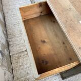 XXL walnut trade counter with multiple drawers