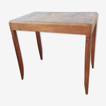 Art Deco table - blond wood veneer