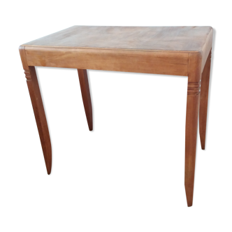 Art Deco table - blond wood veneer