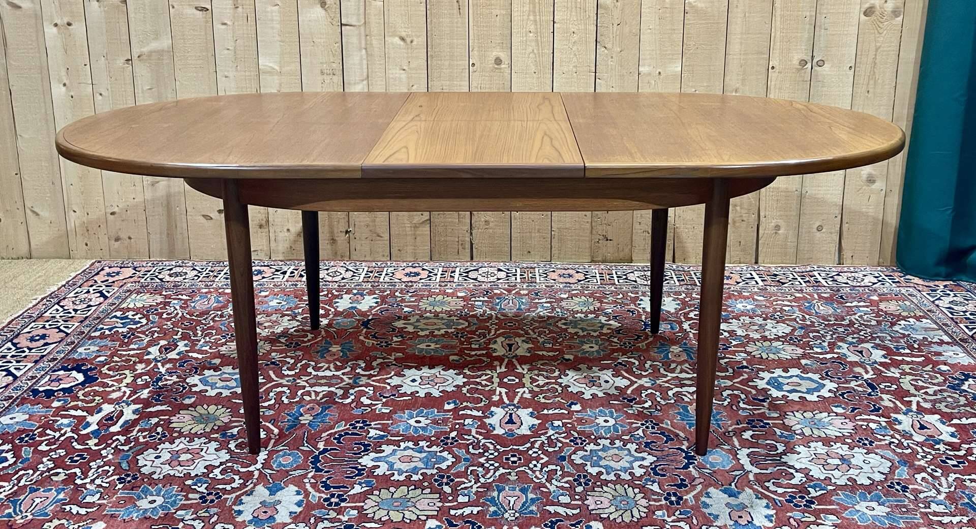 G-Plan teak dining table with butterfly extension