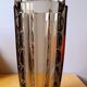 Art deco vase in smoked glass