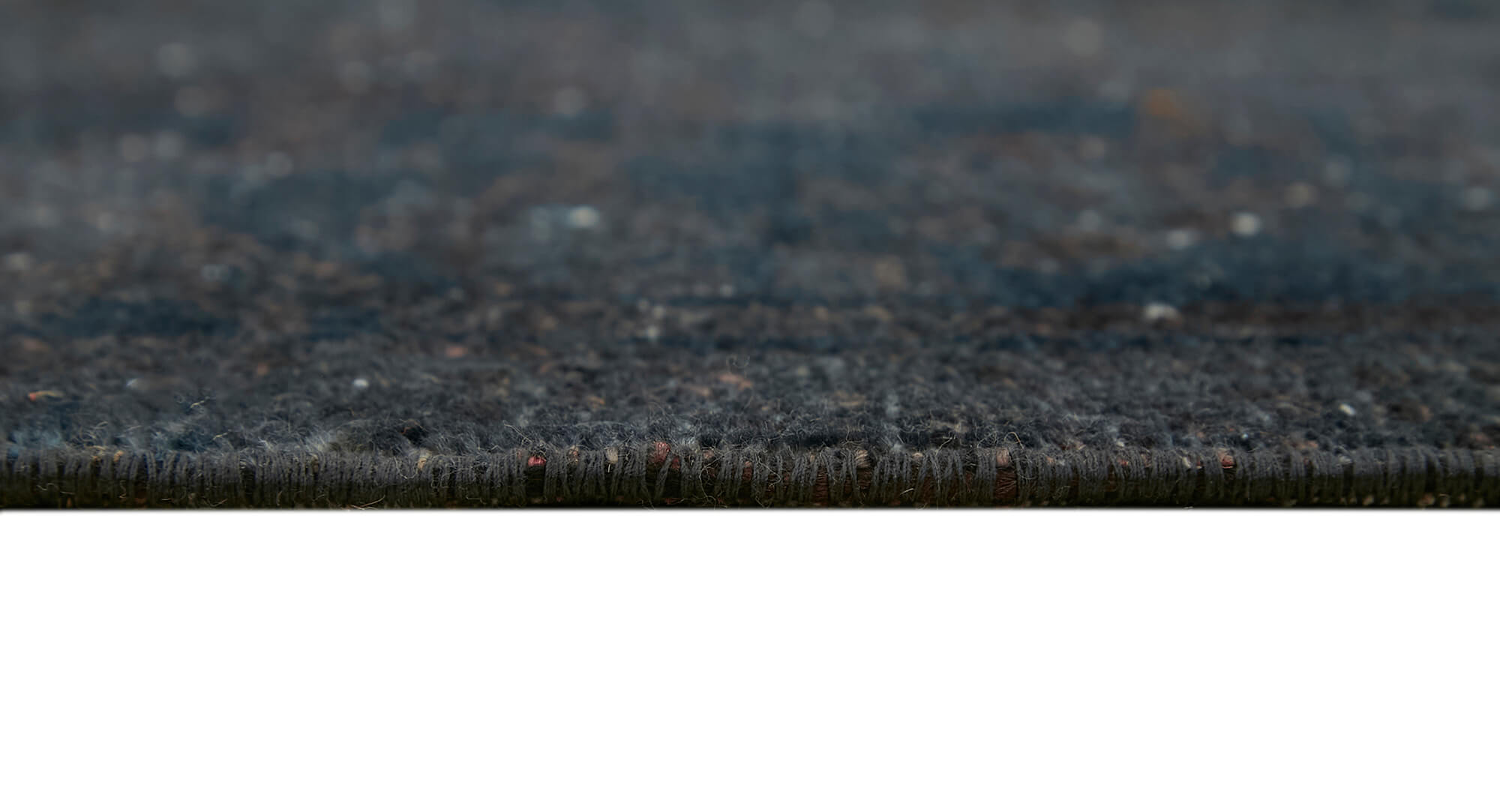 Handmade oriental contemporary 1980s 218 cm x 315 cm grey wool carpet