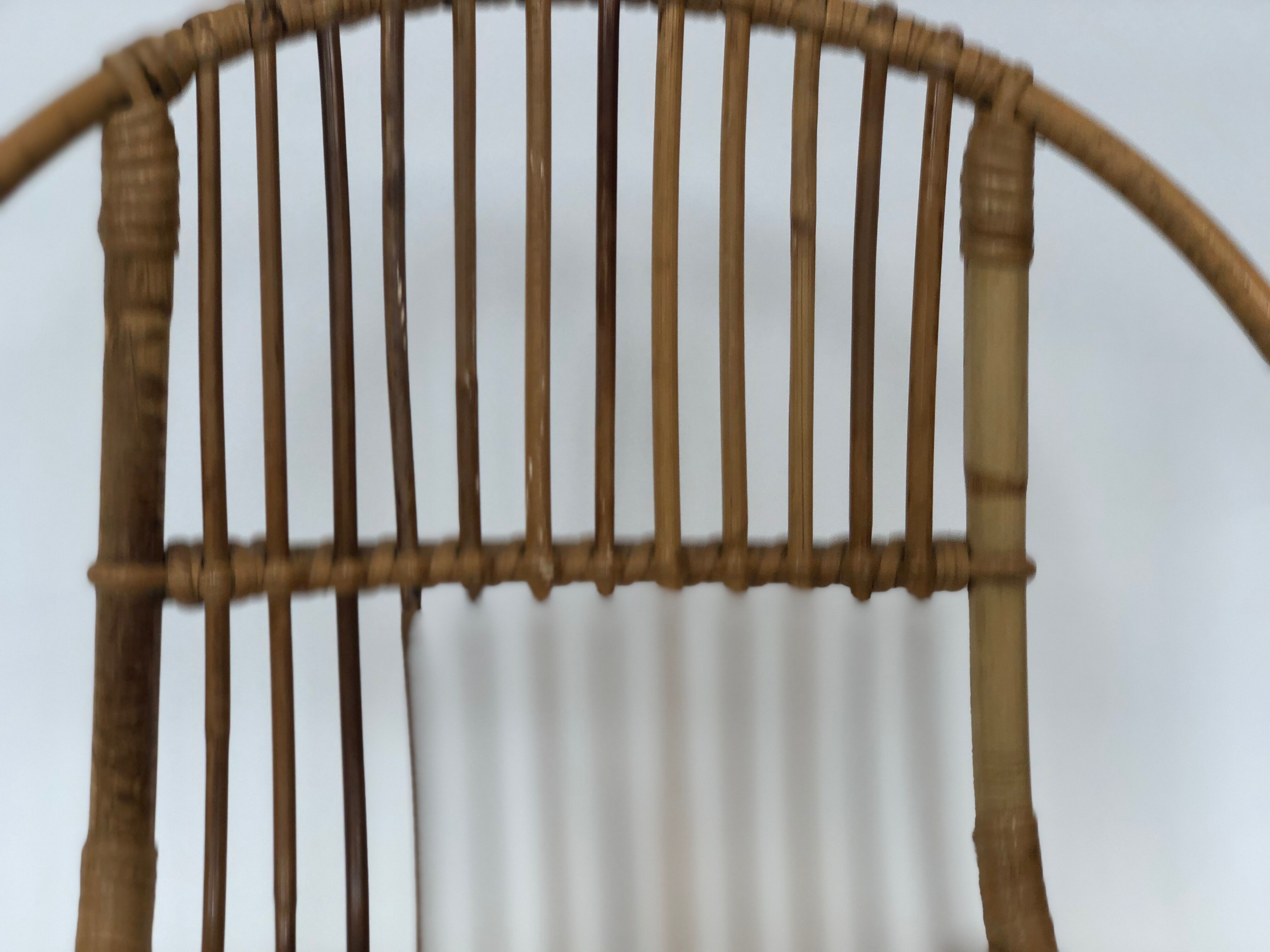 Rohe rattan vintage high chair by Rohe Noordwolde