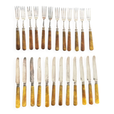 Dessert/cheese cutlery set 17cm Bakelite or horn handles?