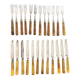 Dessert/cheese cutlery set 17cm Bakelite or horn handles?