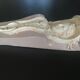 Patinated plaster wall cariatide console