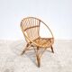 Rattan basket armchair for children