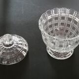 Sucrier ou bonbonnière en verre ancien