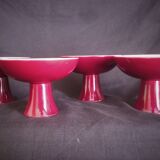 Set of 4 foot cups in Sèvres ceramic
