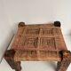 Woven wood stool 70s