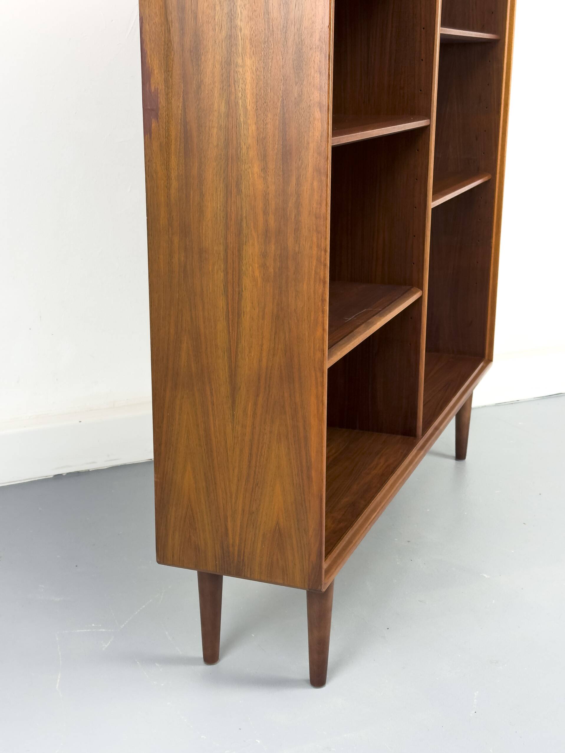 Large Walnut Bookcase by Bertil Fridhagen for Bodafors, 1969