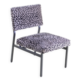 1950s-60s leopard armchair, fully restored