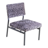 Fully restored 1950s-60s leopard print chaise lounge