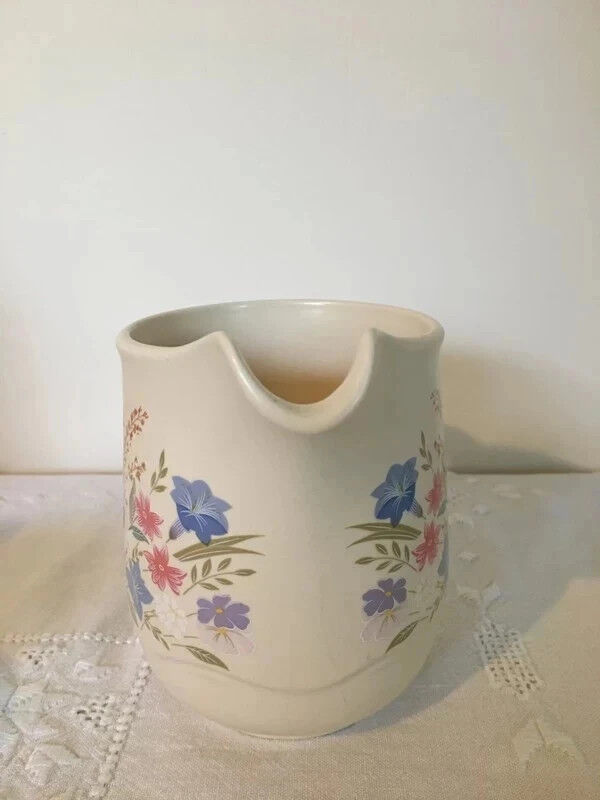 Vintage milk jug and sugar bowl set by Poole Pottery England 1980