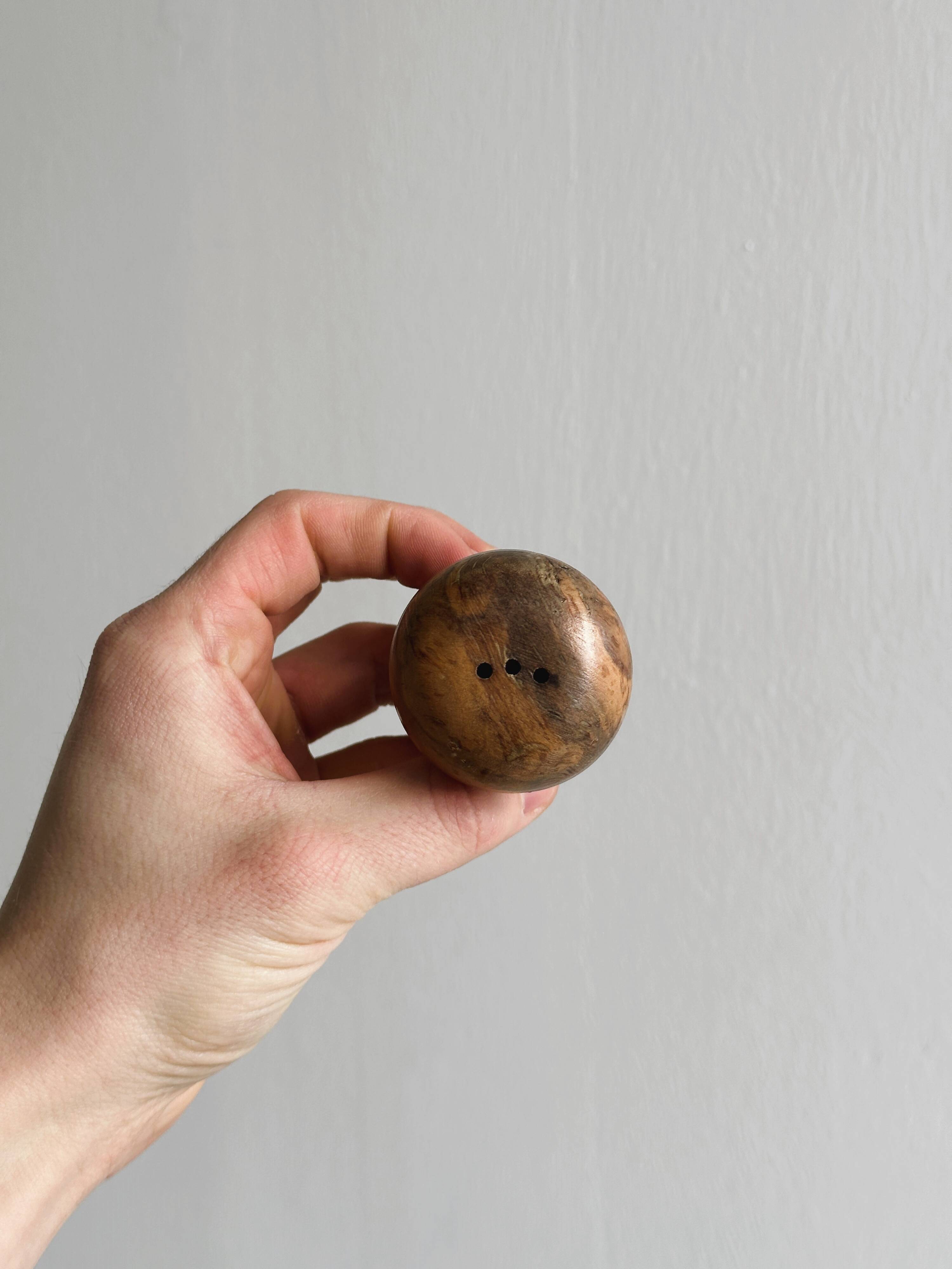 Wooden salt and pepper shakers
