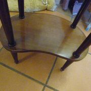 Pair of Antique Louis XVI Style Bean-Shaped Bedside Tables - Marble Top