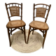 Pair of bistro chairs