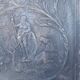 Old fireplace plate poseidon