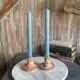Paire de bougeoirs en poterie de Jersey