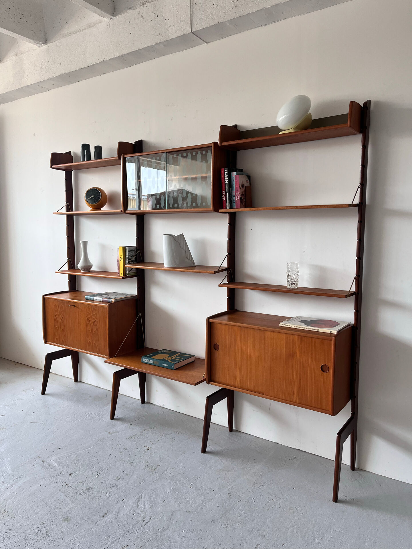 Scandinavian Bookcase by John Texmon, 1960’s, Mid Century, Norway