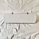 Vintage wall coat rack in white Formica - 4 cast aluminum coat hooks