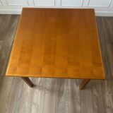 Square teak dining table 4-6 seats