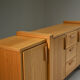 Large brustalist oak sideboard, Belgium.