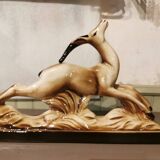 Art deco ceramic antelope
