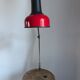 Vintage 1970 Lival P12 architect lamp Finland red steel - 65 cm