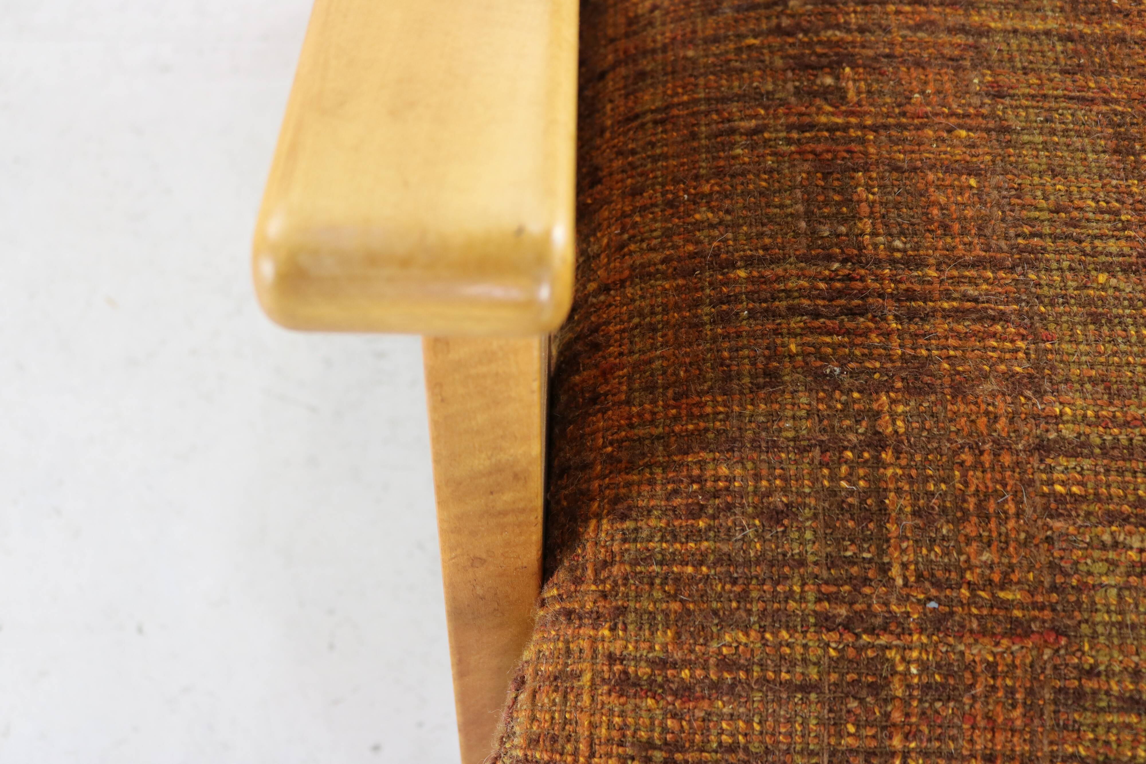 Forties dutch design larger lounge chair attributed to Jan den Drijver