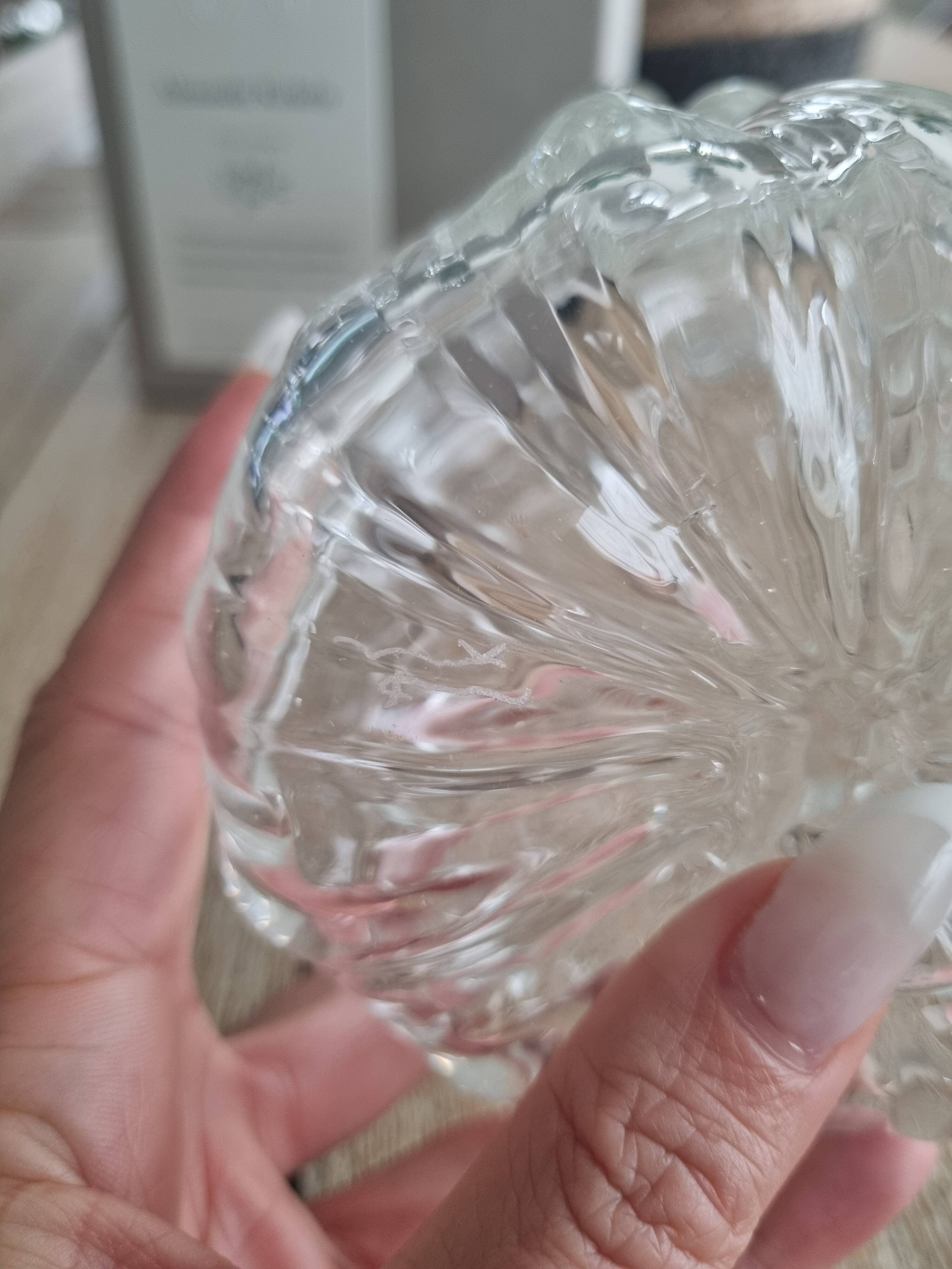 Danish design crystal vase – Alexander Kirkeby – handmade